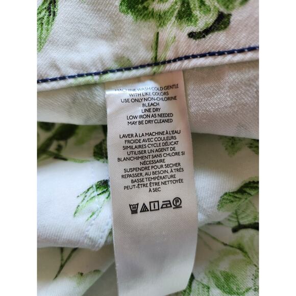 NWT Maeve The Colette Cropped Wide-Leg Linen Pants Size Plus 26W Green #7F401 - Picture 9 of 10